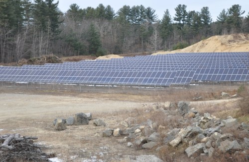 Solar Panels Gravel Pit