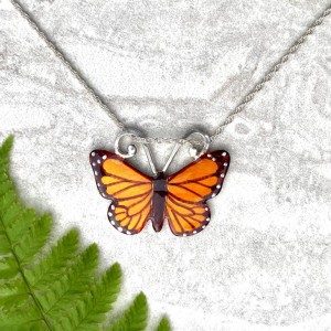 Monarch Butterfly Necklace thumbnail