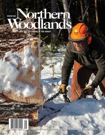 Photo by Ashley L. Conti Winter magazine cover cover  by Northern Woodlands