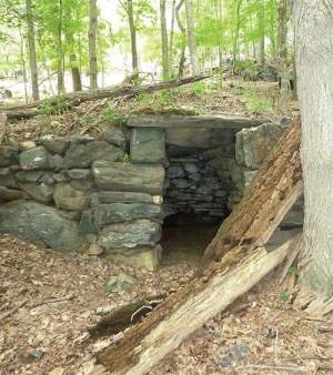 A stone chamber in Putnam County, New York. 