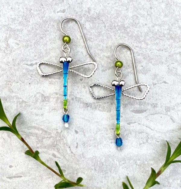 Damselfly earrings